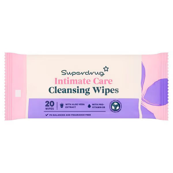 Superdrug Intimate Care Wipes x20 (British brand)