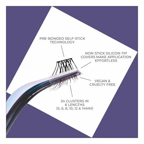 Impress Falsies last lasting adhesive eyelashes demi wispy (British brand)