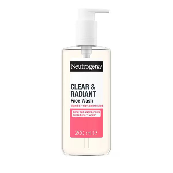 Neutrogena Refreshingly Clear Facial Wash Pink Grapefruit 200ml, imported from the UK