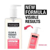 Neutrogena Refreshingly Clear Facial Wash Pink Grapefruit 200ml, imported from the UK
