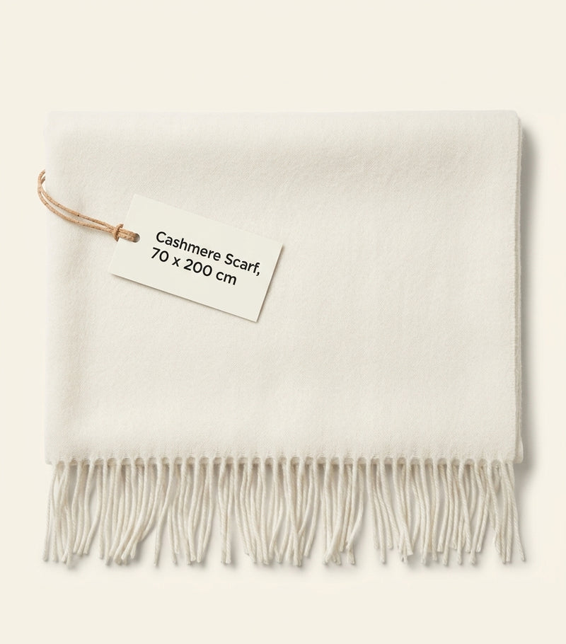 Prada cashmere double-faced scarf 185cm x 70cm (British brand)
