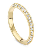 Boodles Petal wedding band 18kt yellow gold diamonds, imported from the UK