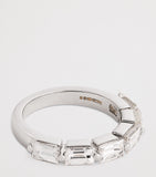 Anita Ko white gold diamond baguette floating ring, imported from the UK