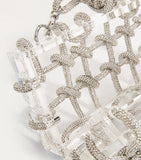 Cult Gaia rhinestone Bess shoulder bag acrylic, UK version