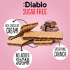 Diablo wafer thins chocolate cream flavour 150g, UK version
