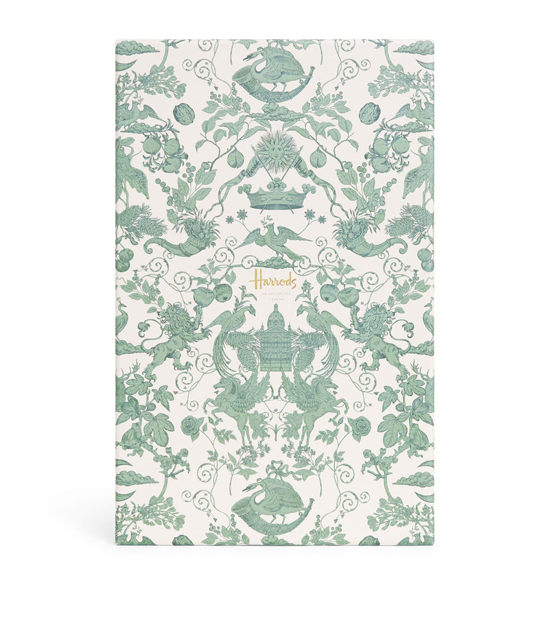 Harrods Menagerie stationery set with envelopes, fountain pen, note cards, and letter paper, UK version