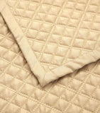 Ralph Lauren Home organic cotton argyle quilted bedcover 275x235cm, UK version