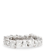 Harrods Suzanne Kalan White Gold and Round Diamond Deco Milli Eternity Ring- Buy online at McGrocer