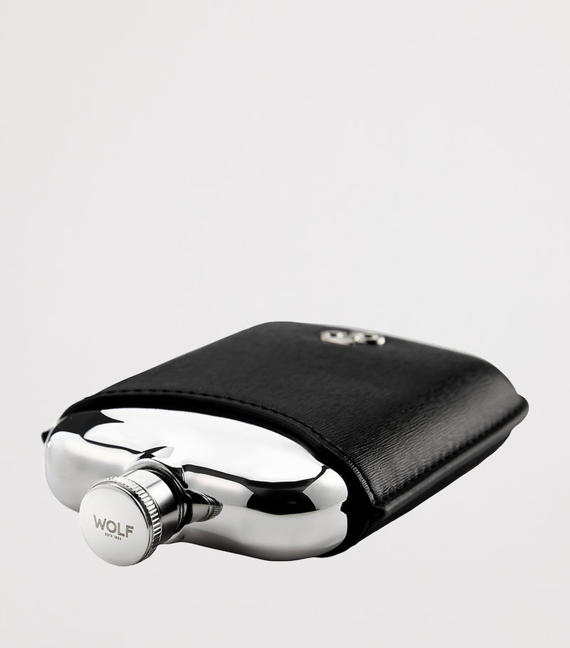WOLF Philipp stainless steel hip flask (British brand)