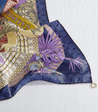 Bvlgari silk scarf 90cm x 90cm vibrant print - British product