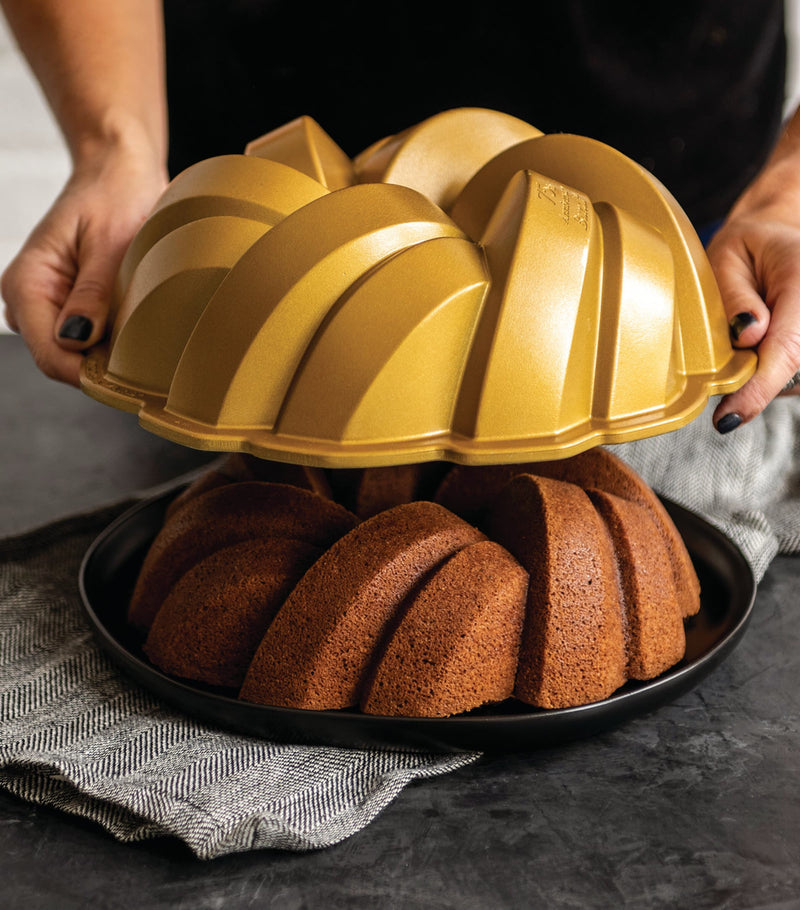 Nordic Ware 75th Anniversary Braided Bundt Pan 27cm, imported from the UK