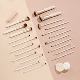 Livingandhome makeup brush set 22 pieces light gold (British brand)