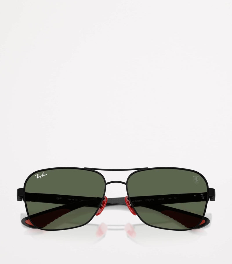 Ray-Ban x Scuderia Ferrari RB8336M square sunglasses, imported from the UK