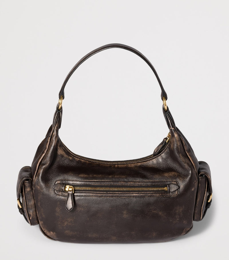 Miu Miu nappa leather pocket top-handle bag, UK version