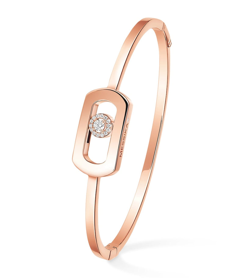 Messika So Move pink gold diamond bangle 0.11ct - British product
