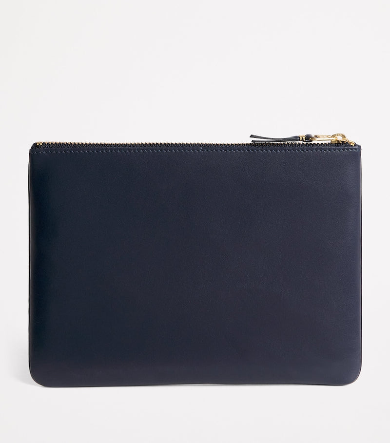 Comme Des Garçons zipped leather pouch - British product