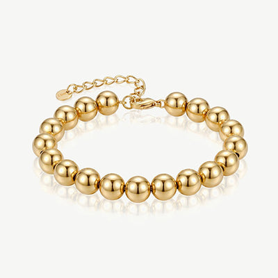 Superdrug MUCHV 6mm Ball Bracelet in 18k Gold- Buy online at McGrocer