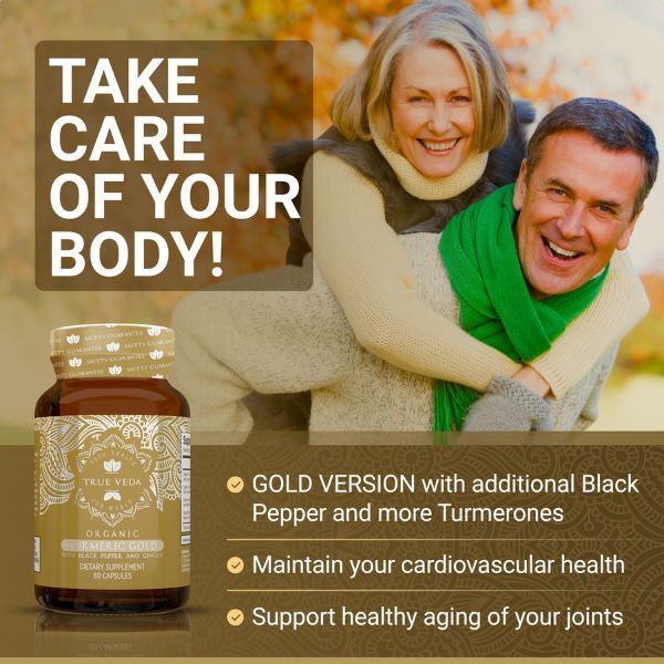 True Veda | Organic Turmeric Curcumin | Vegan | 60 Caps GOODS Superdrug