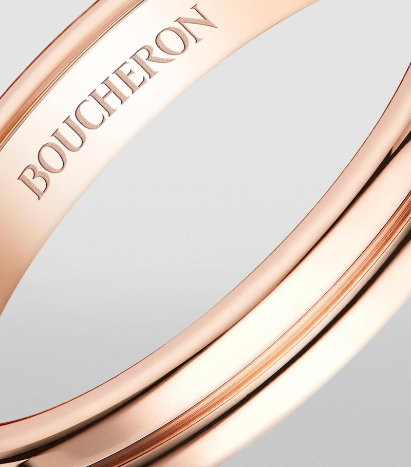 Boucheron Rose Gold Quatre Godron Wedding Band (British brand)
