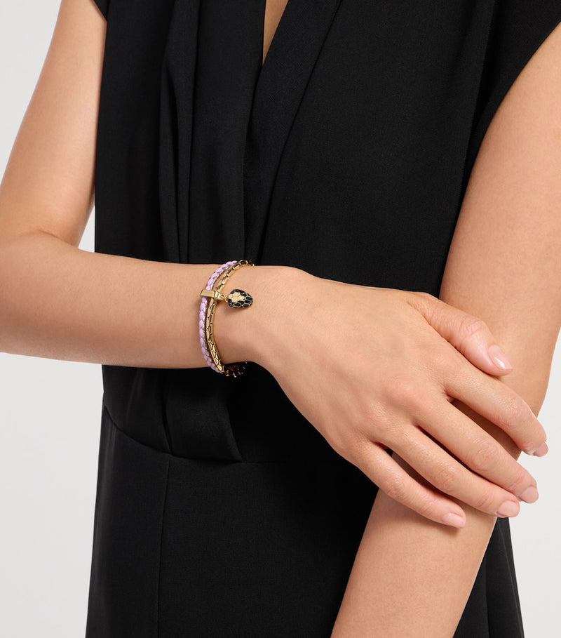 Bvlgari Serpenti Forever braided leather bracelet, UK version