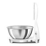 Smeg KSF01 white kitchen scale with stainless steel bowl (British brand)