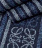 LOEWE wool-cashmere Anagram scarf 30x160cm, imported from the UK