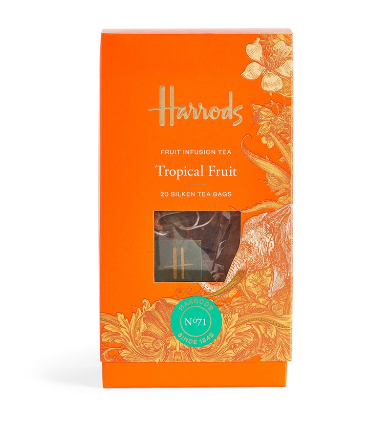 Harrods Tropical Fruit Infusion Tea 20 Tea Bags, UK version