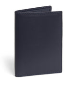 Harrods Comme des Garçons Wallet Leather Bifold Card Holder 10cm x 7cm- Buy online at McGrocer