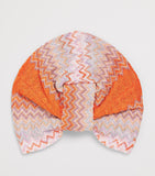 Missoni knot-front zigzag turban accessory, imported from the UK