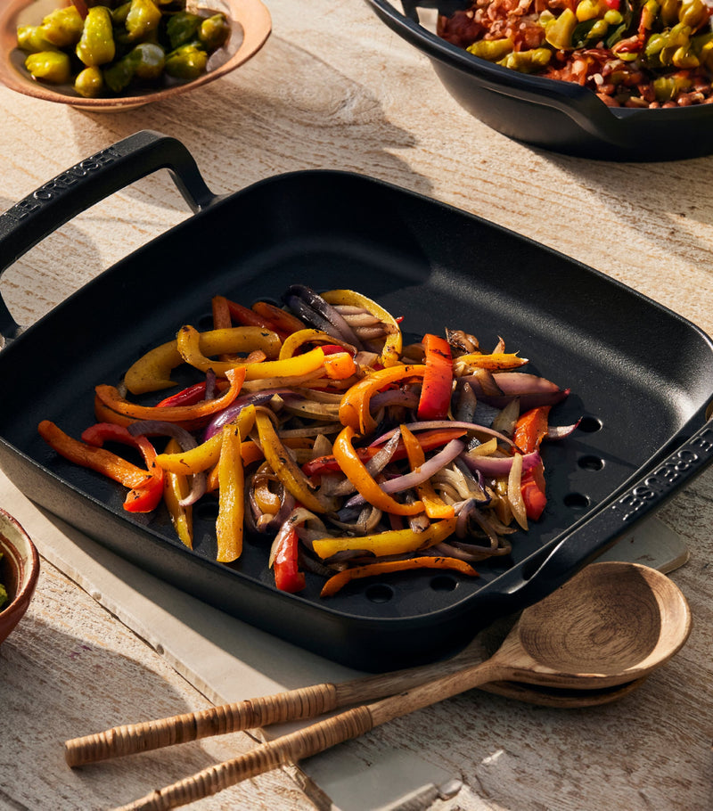 Le Creuset cast iron square grilling basket 30cm, UK version