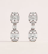 Harrods Suzanne Kalan White Gold and Diamond Princess Deco Drop Earrings- Buy online at McGrocer