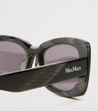 Max Mara acetate rectangular sunglasses, imported from the UK