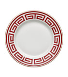 Ginori 1735 porcelain soup plate Labirinto Scarlatto 24.5cm, UK version