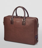 Aspinal of London Mount Street briefcase black saffiano leather (British brand)
