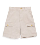 Balmain kids cotton-blend chino shorts 4-14 years - British product