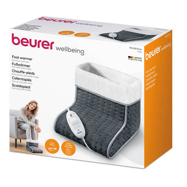 Beurer Cosy Foot Warmer Grey, imported from the UK