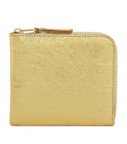 Comme Des Garçons gold-tone leather card holder compact - British product