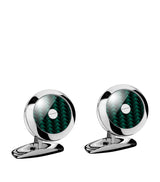 Harrods Chopard Stainless Steel and Carbon Fibre Classic Racing Cufflinks- Buy online at McGrocer
