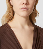 Valentino Garavani crystal VLogo earrings in brass, UK version