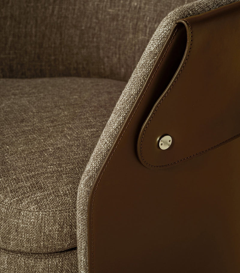 Flexform Ozzy swivelling dining chair 60cm x 55cm, UK version
