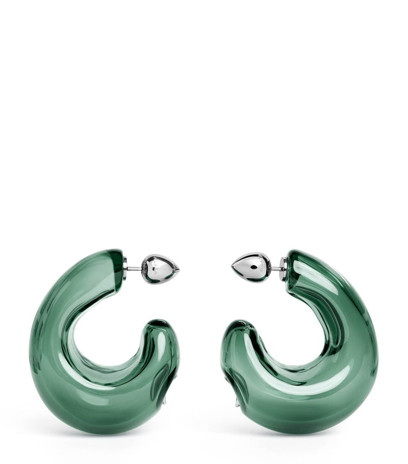 Alaïa glass bubble hoop earrings 4.5cm, UK version