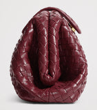 Bottega Veneta small leather Lauren 1980 clutch bag, imported from the UK