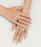 Pomellato Sabbia ring brown diamonds 18kt rose gold - British product