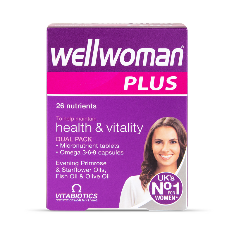 Vitabiotics Wellwoman Plus Omega 369 56 tablets pack (British brand)