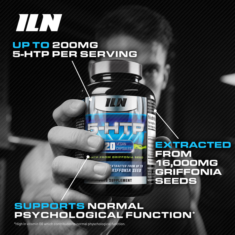 5HTP Capsules high strength 200mg 120 vegan capsules (British brand)