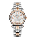 Chopard Happy Sport Automatic Watch rose gold stainless steel 33mm (British brand)