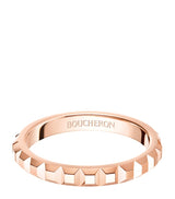 Harrods Boucheron Quatre Clou de Paris Rose Gold Wedding Band- Buy online at McGrocer