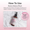 Tisserand Restore Balance Body & Room Mist 100ml, imported from the UK