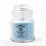 Myga Throat Chakra Eucalyptus Soy Candle 250g, imported from the UK
