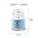 Myga Throat Chakra Eucalyptus Soy Candle 250g, imported from the UK